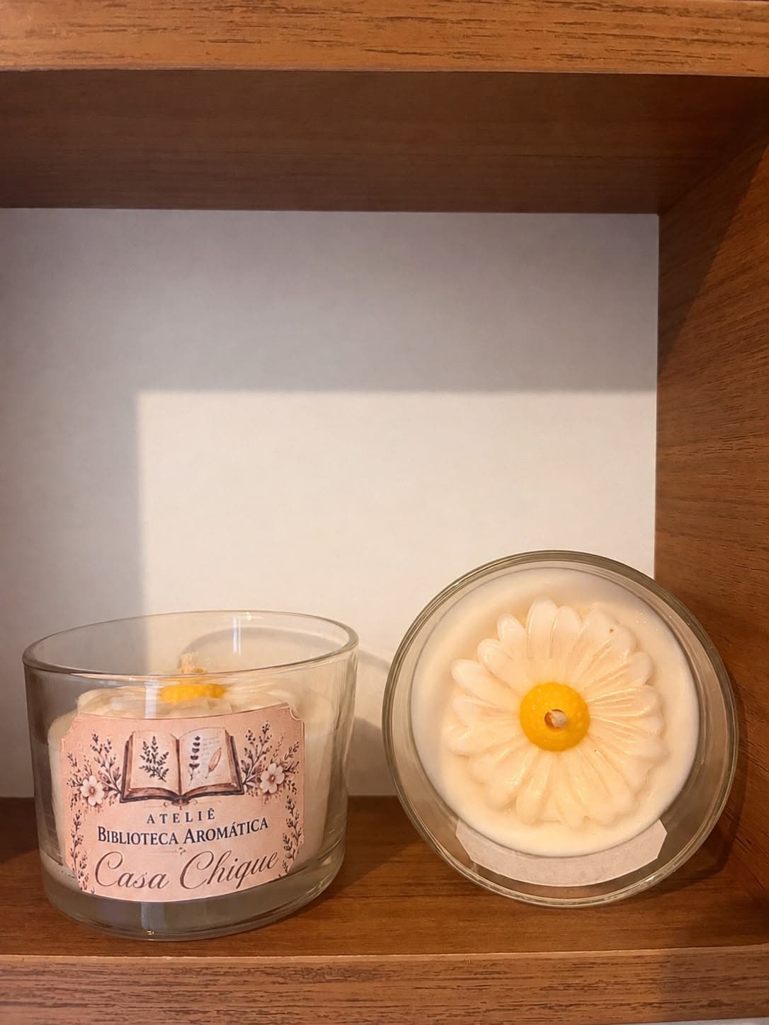 Vela aromática Casa Chique em pote de vidro